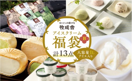 ＜牧成舎＞飛騨のアイスクリーム 贅沢セット アイス13点