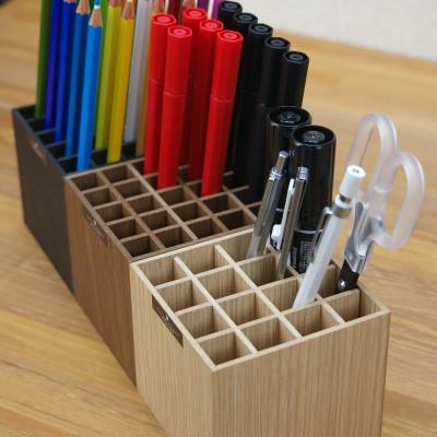 ふるさと納税 和歌山市 バスク ペンスタンド S 25本 ブラウン 2個セット おしゃれでかわいい木製ペン立て |  | 01