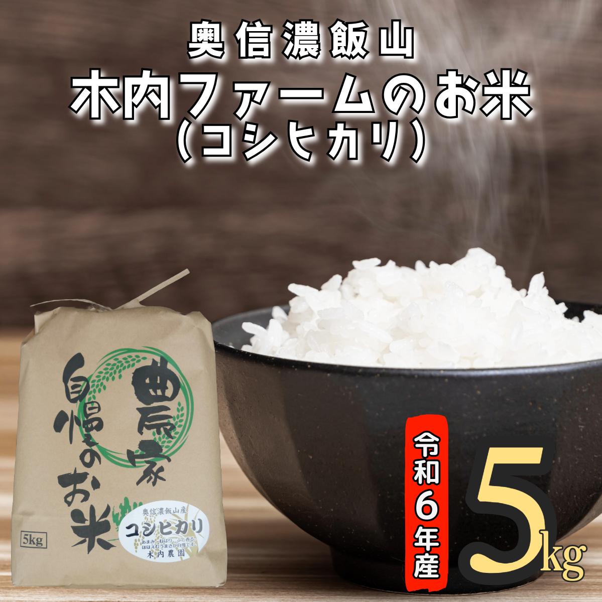 【令和6年産】奥信濃飯山～木内ファームのお米～ 5kg (6-47A）