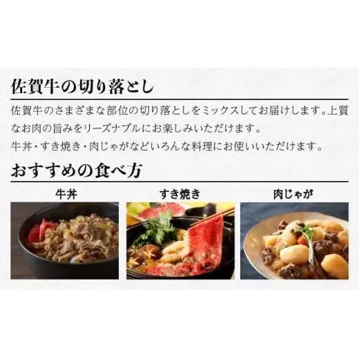【定期便6回】佐賀牛切り落とし1000g（500g×2） 