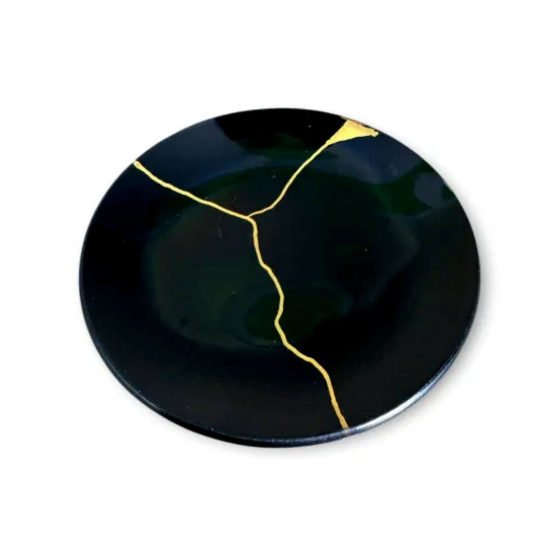 【ふるさと納税】【選べるカラー】 丸小皿 金継ぎデザイン | 食器 パーティ 漆器 工芸品 クラフト 民芸 人気 おすすめ 送料無料 ギフト プレゼント 贈り物