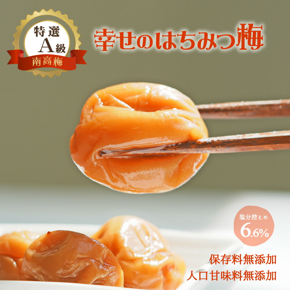 【ふるさと納税】幸せのはちみつ梅干(紀州南高梅)700g A級 大粒 3L以上 和歌山県産 うめぼし 梅干し 梅 700g 送料無料 ふるさと納税 梅干し はちみつ