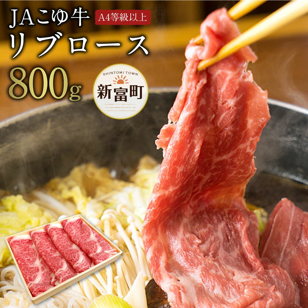 【ふるさと納税】宮崎黒毛和牛＜こゆ牛＞リブロース 計800g A4等級以上 ブランド牛 宮崎県産 冷凍 和牛 牛肉 国産 送料無料