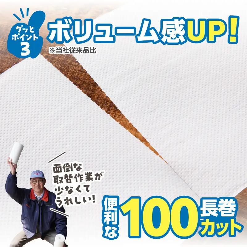グッと吸い込むキッチンタオル100カット(6ロール×8パック) R18003