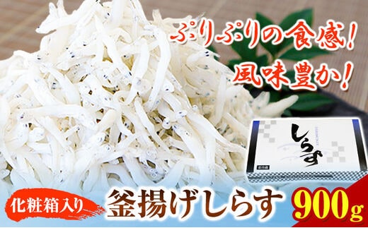 
										
										釜あげしらす(化粧箱) 900g 大五海産《60日以内に出荷予定(土日祝除く)》 和歌山県 日高町 釜揚げ しらす---wsh_cdig5_60d_23_15000_900g---
									