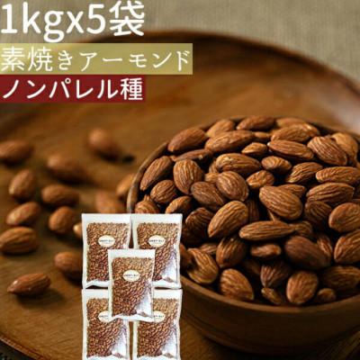 ふるさと納税 大垣市 素焼きアーモンド5kg(1kg×5袋)