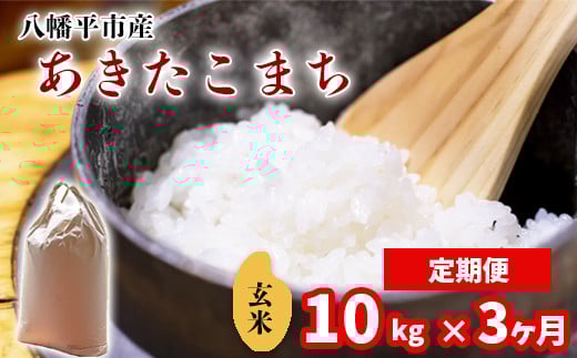 
            【令和7年産】 あきたこまち 玄米 10kg （5kg×2袋）×3ヶ月定期便 ／ 中沢農産 こめ 米 コメ お米 おこめ ごはん げんまい げん米 おにぎり お弁当 産地直送 農家直送 単一原料米 国産 国産米 東北 岩手県産 八幡平市産 数量限定 定期 定期便 おすすめ オススメ おいしい 美味しい
          