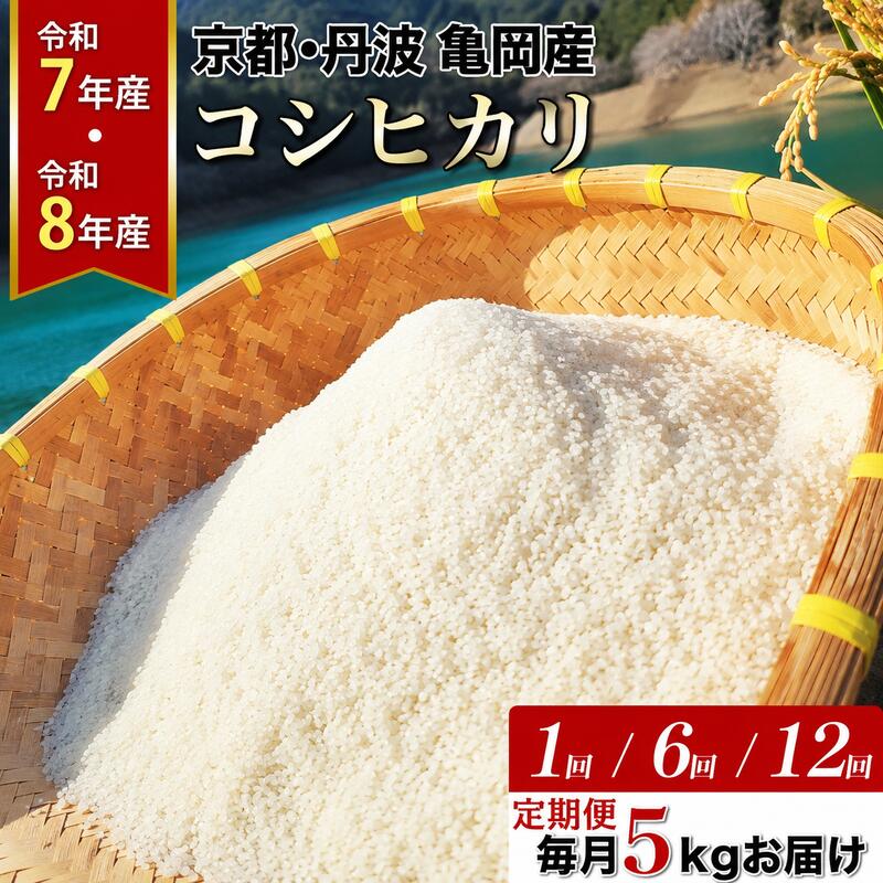 【ふるさと納税】【令和7年産・8年産】高評価★4.69 コシヒカリ 米 定期便 5kg 1回 6回 12回京都 佐伯の里 源流米 希少 京都丹波産 産地直送｜ふるさと納税 訳あり 簡易包装 ふるさと納税 米 定期便 12ヶ月 人気 白米 【佐伯の里3周年感謝企画】