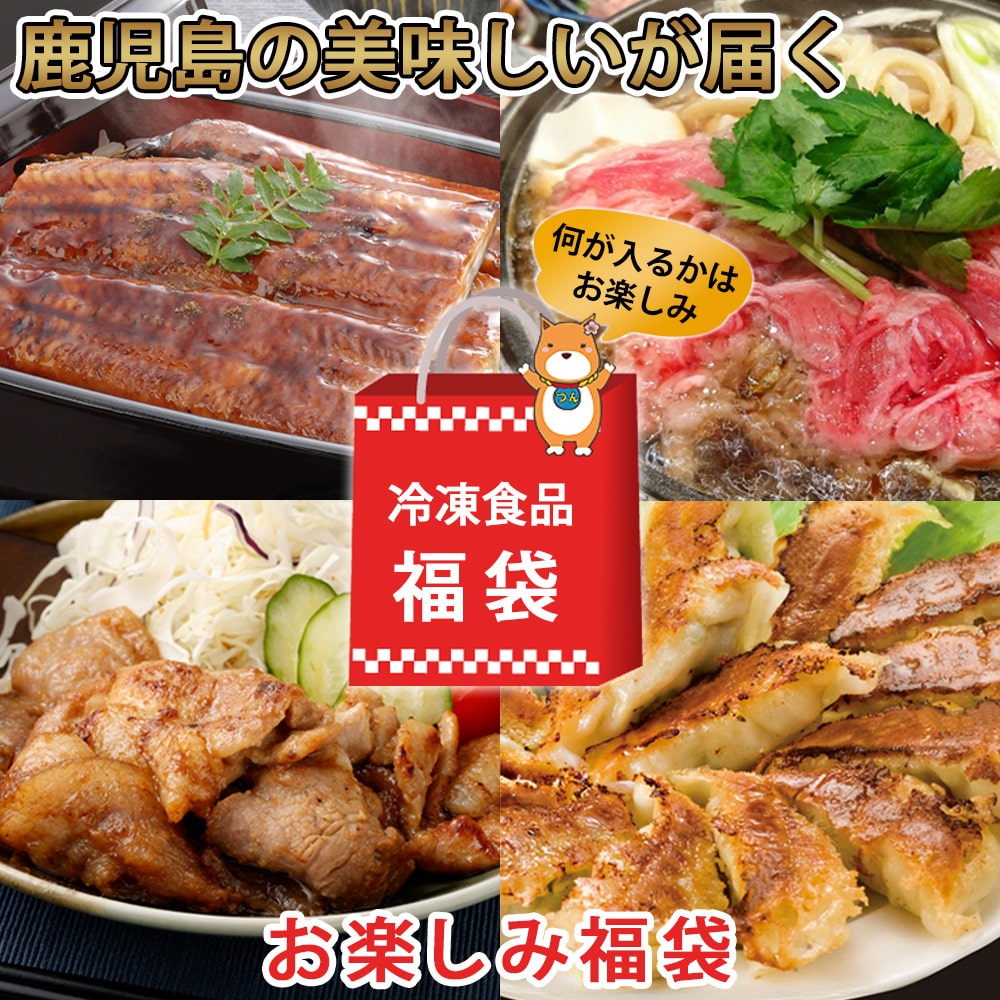 【ふるさと納税】【期間限定キャンペーン中】【お楽しみ福袋6種A～F】鹿児島の美味しいが届く！ 福袋 詰め合わせ うなぎ蒲焼 うなぎの蒲焼 特大 黒毛和牛 しゃぶしゃぶ 黒豚 餃子 ロース 味噌漬け 鶏 ハラミ ミンチ 豚肉 カレー ミートソース 鹿児島県 薩摩川内市 送料無料