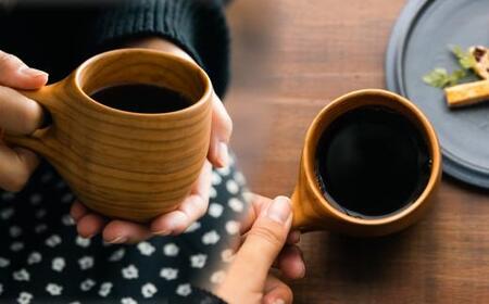 ククサ　マグカップ 150ml (8分目) 木製  セット  ククサカップ   アウトドア シンプル 山桜 コップ カップ スープマグ コーヒーカップ オシオクラフト 飛騨高山  TR4560