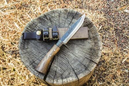 晶之作 遊鉈 鮎-AYU 黒ツバ輪 | ナイフ アウトドアナイフ 狩猟 刃物 南国市