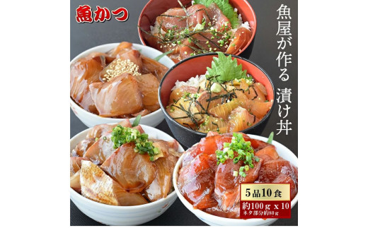 
漬け丼 5種×2パック 計10食セット 冷凍 真空パック 小分け 海鮮丼 海鮮セット 詰め合わせ 旬の鮮魚 🐟 ハマチ カンパチ カツオ 鯖 サバ ヒラマサ 平政 マグロ アジ ヒラメ 鯛
