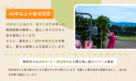 【令和６年産先行予約】だだちゃ豆(白山)　1.5kg（500g×3袋）小池喜左衛門ファーム　枝豆