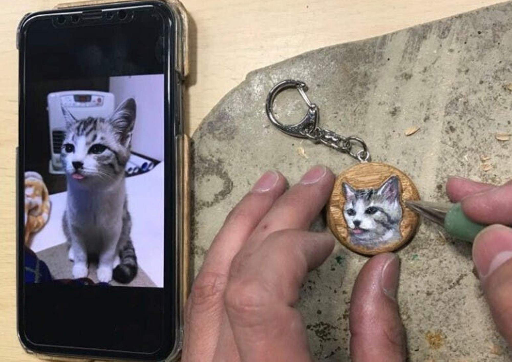 メールに添付していただいた写真をもとに表情や質感を再現