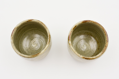 【益子焼】刷毛目 湯呑みセット 2個入 | 村澤陶苑 湯呑み 益子焼 セット 贈り物 ギフト【食洗機〇 レンジ〇 オーブン×】(BV005)