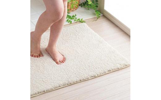
思わず頬ずりしたくなるバスマット プレミアム60×90cm　ベージュ

