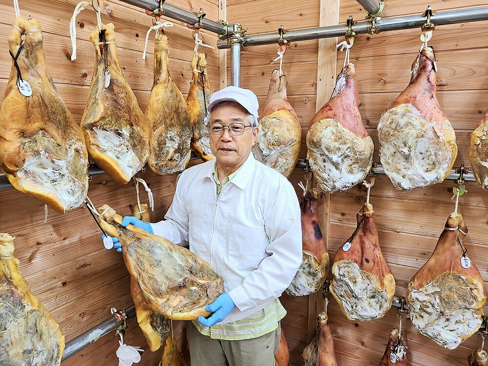 【ふるさと納税】ワークショップ 国産黒豚もも肉を使った生ハム手づくり体験（1本分）【総本家 肉のあさの】