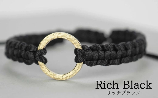 Bracelet -The SUN- Rich Black ゴールド ブレスレット  ギフト プレゼント 【リッチブラック】 aq001m09