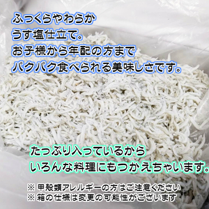 【訳あり】無添加☆釜揚げしらす！700ｇ 【家庭用簡易包装】【ご用意ができ次第、順次発送いたします】 【NGT14】
