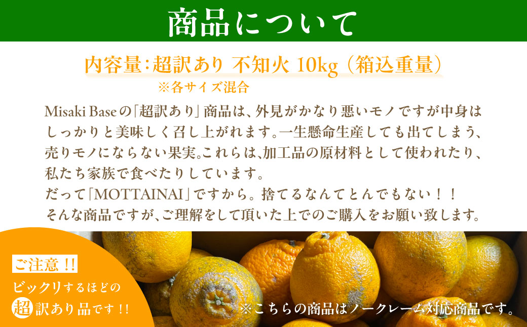 【先行受付】【※超訳あり】不知火（しらぬい） 10kg ※離島への配送不可 （2026年2月中旬より順次発送） IKTAB006 