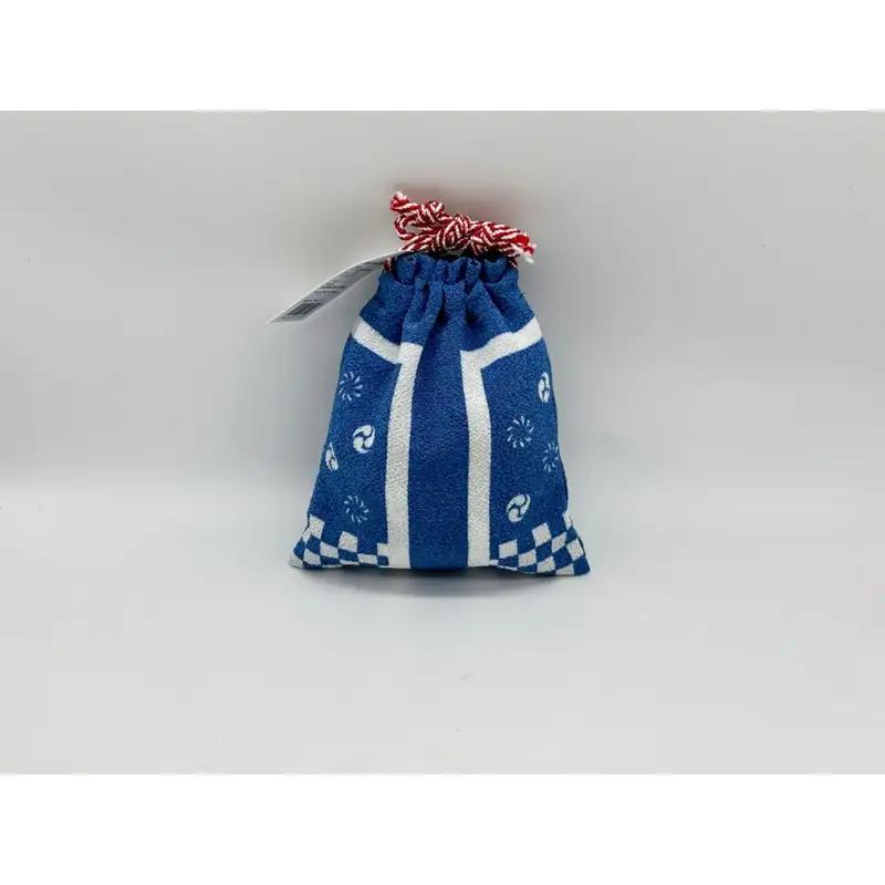 丹後ちりめん 祭巾着（はっぴ） サイズ：約17cm×13cm