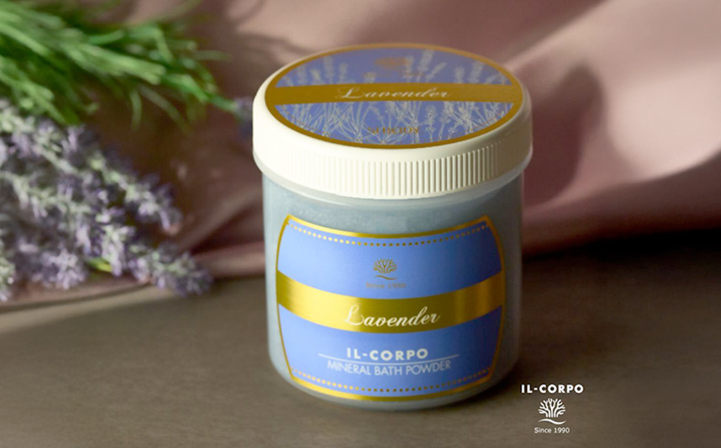 イルコルポ ミネラルバスパウダーラベンダー 600g 30回分 KDD006