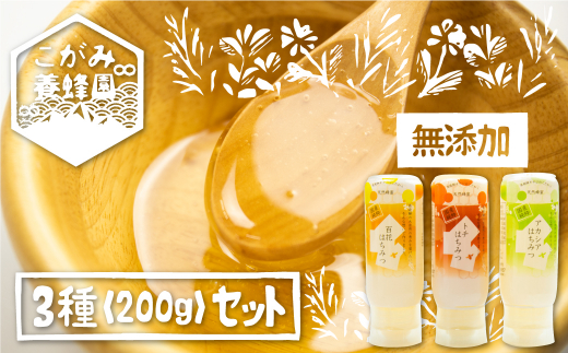 飛騨産 生蜂蜜 詰め合わせ セット 200g×3種類 ギフト 国産無添加 アカシア トチ 百花 はちみつ ハニー 非加熱