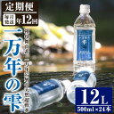 【ふるさと納税】＜定期便・全12回 (連続)＞ミネラルウォーター 一万年の雫 軟水 (500ml×24本×12回) 国産 お水 ミネラル 天然 料理 健康 維持 大分県 佐伯市【BM71】【 (株)ウェルトップ】