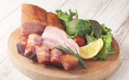 岡山ピーチポークベーコン ブロック 350g ／ ピーチポークベーコン ベーコン ベーコンブロック 豚肉ベーコン ピーチポーク 豚肉 豚