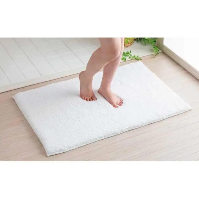 思わず頬ずりしたくなるバスマット プレミアム60x90ｃｍ　ホワイト