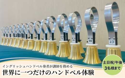 柏市発・世界に1つだけのハンドベル体験（土日祝・午後・3名様まで） 〈 音楽体験 チケット ふるさと納税 〉