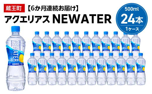 
【6か月連続お届け】アクエリアスNEWATER　500ml PET×24本　【04301-0651】
