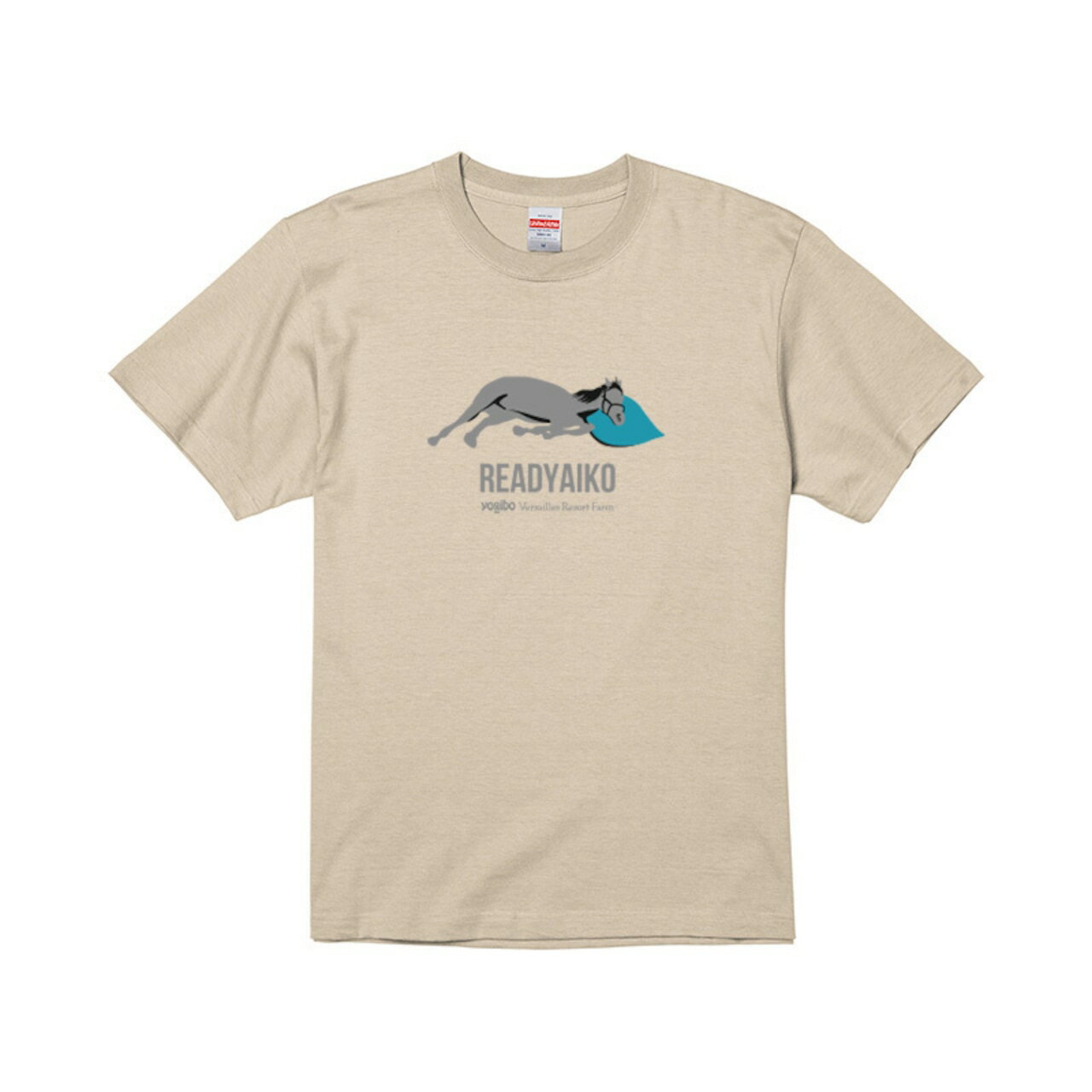 【ふるさと納税】【レディアイコ×Yogibo】（ベージュ）Tシャツ 選べる3サイズ【М・L・XL】【ふるさと納税 人気 おすすめ ランキング 馬 競馬 競走馬 引退馬 レディアイコ アイコ Tシャツ シャツ 服 生活 日高 北海道 平取町 送料無料】 BRTV440-v