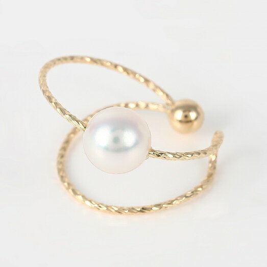 【ふるさと納税】1096　K10YGあこや本真珠イヤーカフ シャイン　　K10 イエローゴールド あこや真珠 イヤーカフ 伊勢志摩 アクセサリー ジュエリー フォーマル カジュアル ギフト 伊勢市 10金 片耳