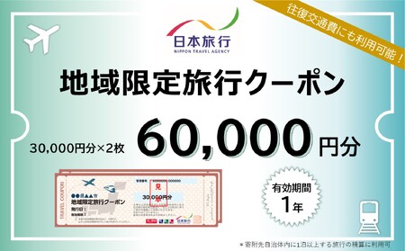 A108　山口市宿泊プランコーディネート券（60000円分）日本旅行 地域限定旅行クーポン