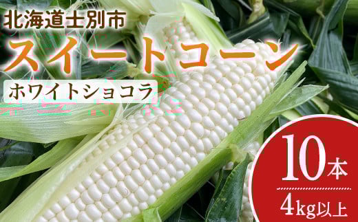 
            【A7100】＜期間限定＞天塩川源流スイートコーン ホワイトショコラ (10本)【2025年8月下旬より順次発送】北海道産 北海道 士別市 とうもろこし トウモロコシ とうきび コーン 野菜 産地直送 【三栄アグリ】
          