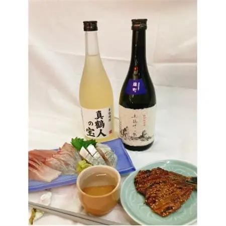 真鶴港の酒屋草柳商店厳選　日本酒『真鶴岬の歌』と本格焼酎『真鶴人の宝』各1本(各720ml)【1687913】