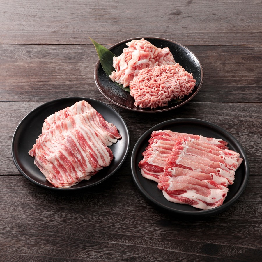 都城産ブランド豚「高城の里」バラエティしゃぶ3.6kgセット(スパイス付)