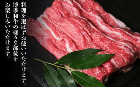【全3回定期便】大容量！博多和牛 牛肉 切り落とし 1kg（250g×4p）＜肉のくまもと屋＞那珂川市 定期便 牛肉 肉 黒毛和牛 ブランド牛 国産  BBQ バーベキュー  48000 48000円
