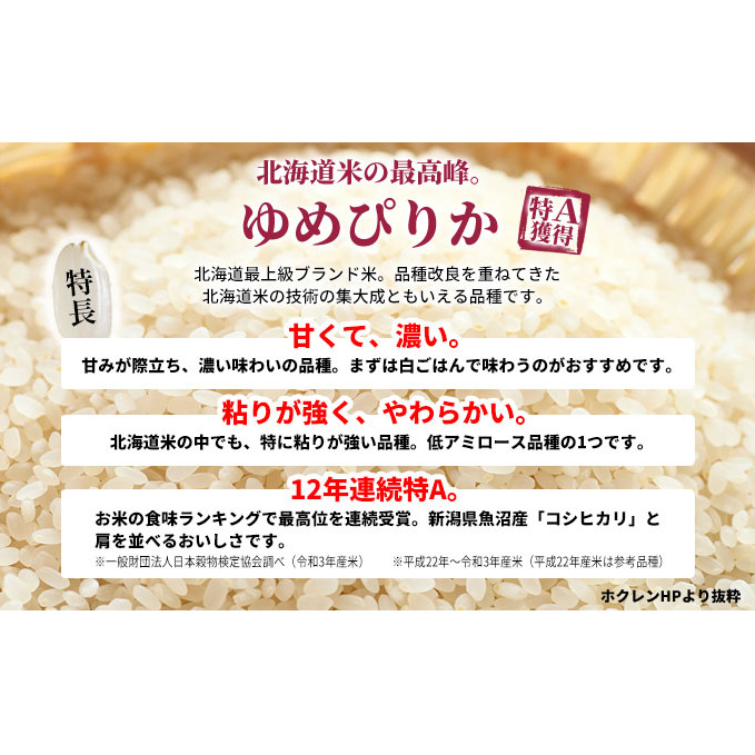 空知エリア限定米 北海道産 ゆめぴりか10kg (5kg×2袋)【3回お届け】米 精米 北海道米 お米 北海道 赤平市_イメージ2