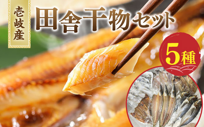 地魚 田舎干物セット 5種《壱岐市》【魚助】 干物 ひもの 海産物 朝食 海鮮 アジ あじ カマス イワシ アジの開き [JFX005]