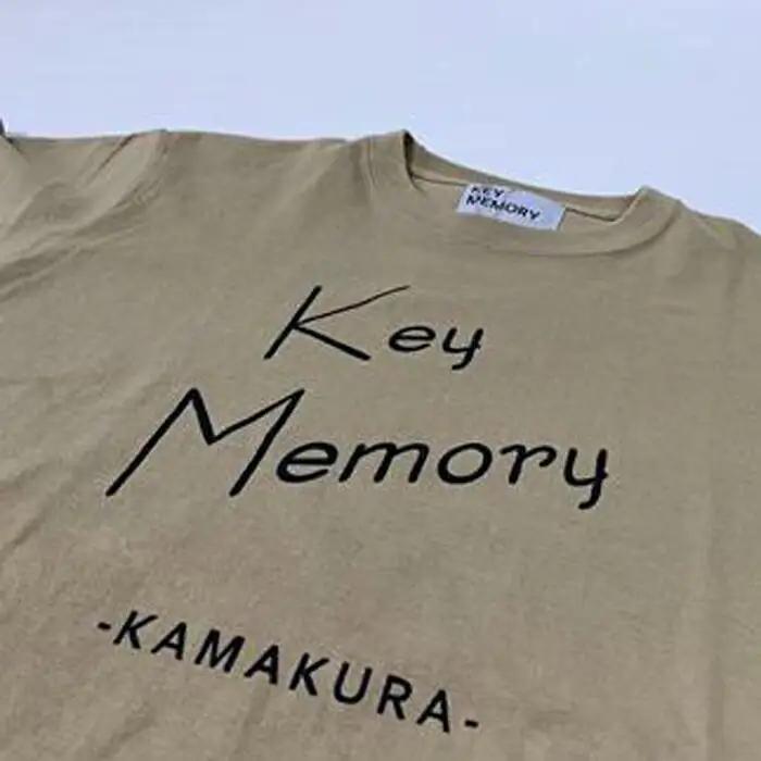 【1サイズ】KEYMEMORY かまくらロゴＴシャツ　BEIGE