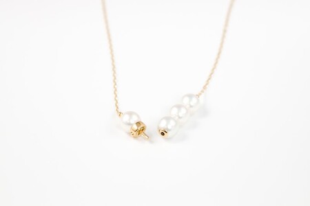 【K18】9.0mm アコヤ真珠ネックレス【便利機能付き】/No.116