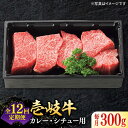 【ふるさと納税】【全12回定期便】 特選 壱岐牛 すね肉 300g（カレー・シチュー用）《壱岐市》【太陽商事】[JDL081] 冷凍配送 黒毛和牛 A5ランク 肉 牛肉 黒毛和牛 ブランド牛 カレー シチュー 赤身 チマキ 煮込み ブロック 国産 お祝い 108000 108000円