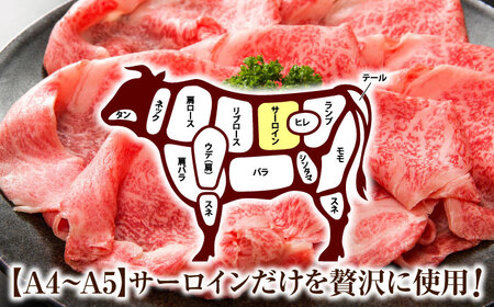 【厳選部位】【A4~A5】長崎和牛サーロインしゃぶしゃぶすき焼き用　1kg（500g×2p）【株式会社 MEAT PLUS】[QBS019]