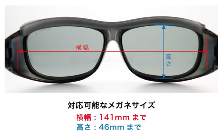 サングラス SOLAIZ UVカット アウトドア サングラス SLD-OG1 オーバーグラス D.GRY/偏光GRY [D-17207]