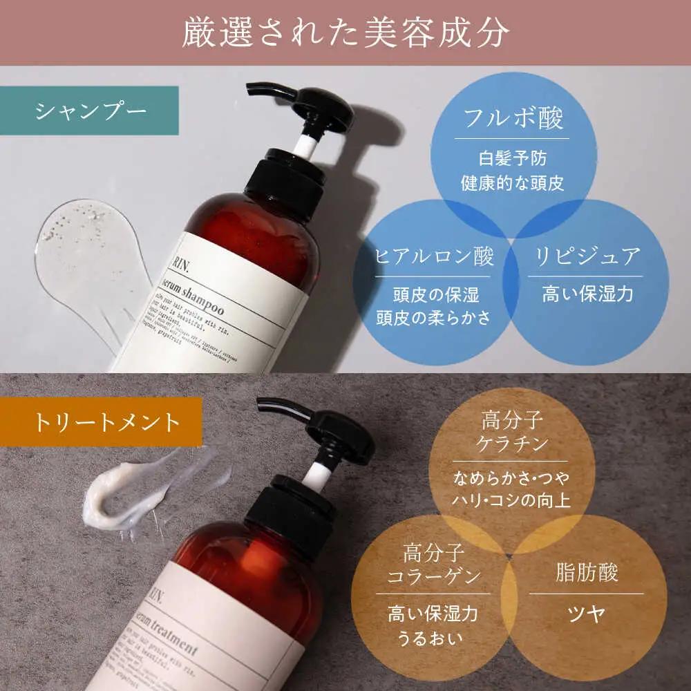 シャンプー 【全3回定期便】RIN. シャンプー ＆ トリートメント セット 各500ml sodatu. AOCK032