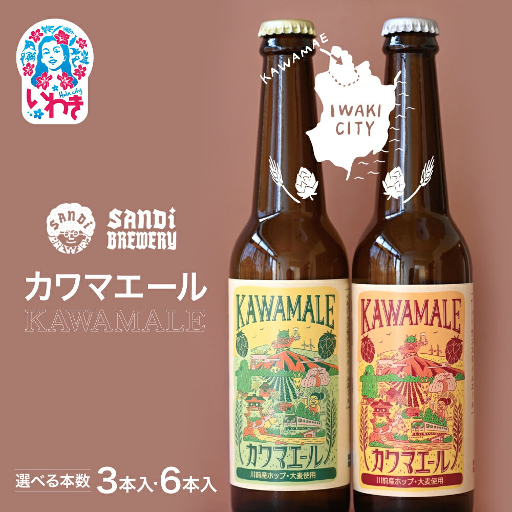 【ふるさと納税】≪先行予約≫カワマエール（KAWAMALE）｜ ビール クラフトビール いわき市 酒 お祝い 贈答 晩酌 ｜ SB001