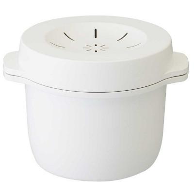 ふるさと納税 奈良市 電子レンジ専用スチームご飯メーカー(ホワイト)1合炊き MWMR1