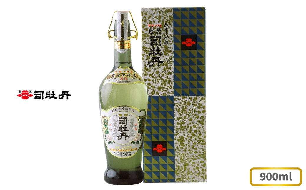 
司牡丹酒造 【純米大吟醸 原酒】 デラックス豊麗 司牡丹 900ml×1本 日本酒 山田錦 高知 化粧箱入 朝ドラ らんまん 牧野富太郎 岸屋
